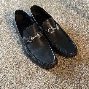 Black Ferragamo Loafers men’s size 10.5